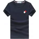 moncler polo shirts short sleeved hommes 3 badge blue